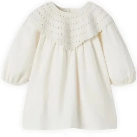chinese dress ladies Girls Textured Long Sleeve Dress